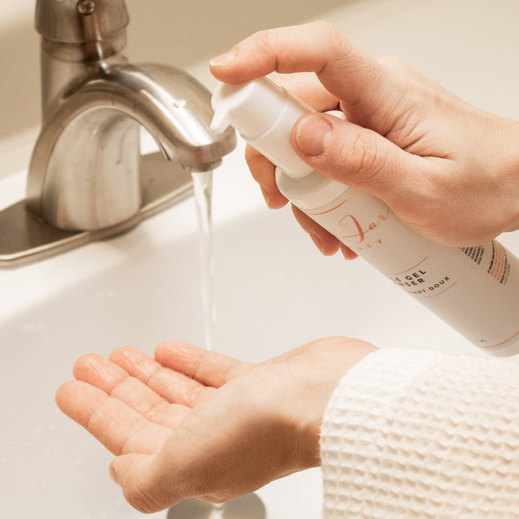 Are you washing your face with just water?