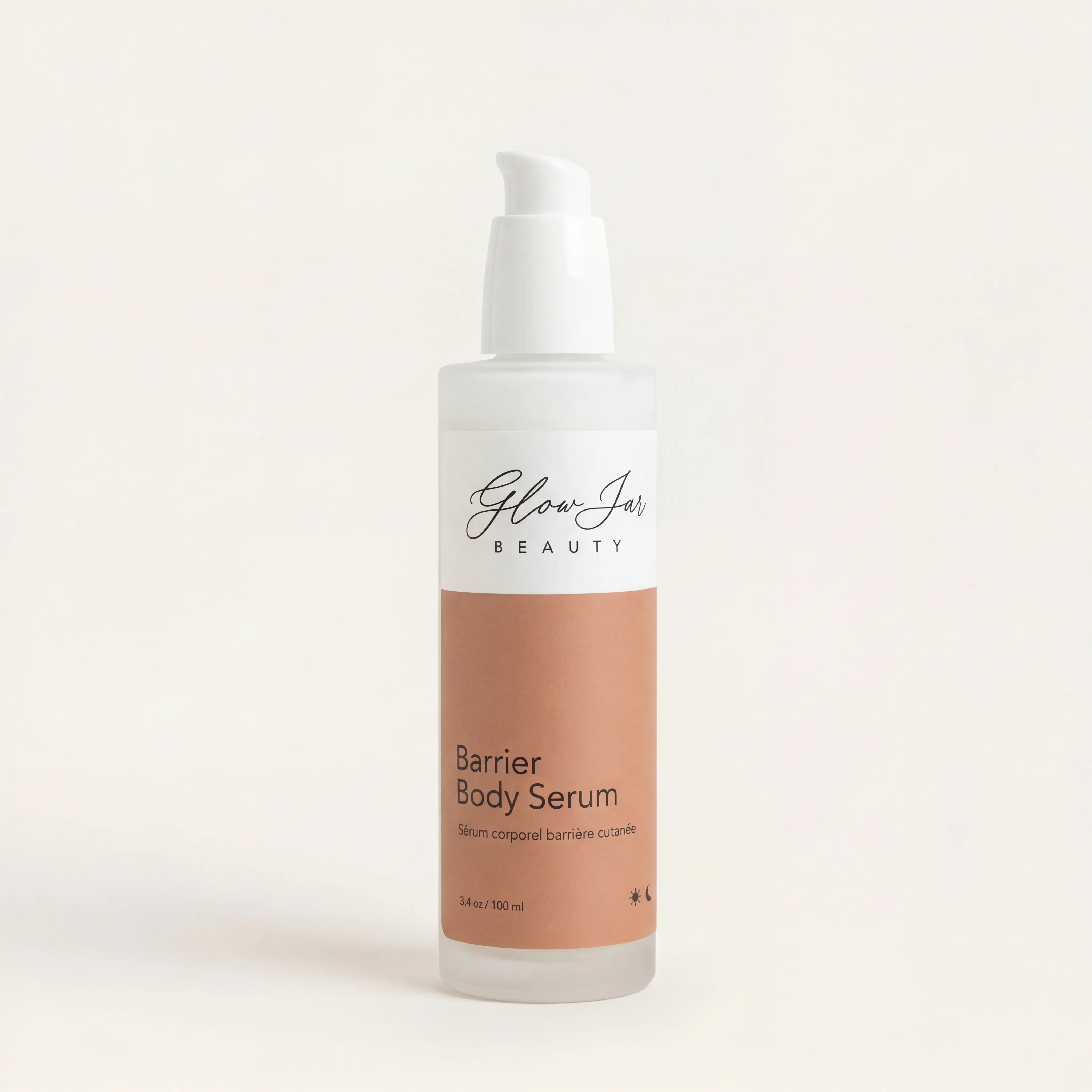 Barrier Body Serum bottle Glow Jar Beauty E Comm Image