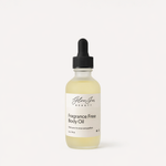 Bottle of Glow Jar Beauty fragrance-free body oil on a white background