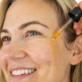 Luminous Facial Oil Application on Face GlowJarBeauty