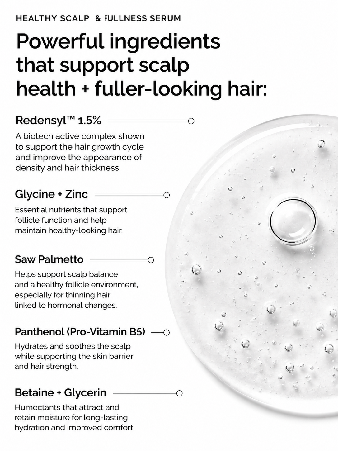 Powerful ingredients list Healthy Scalp Serum