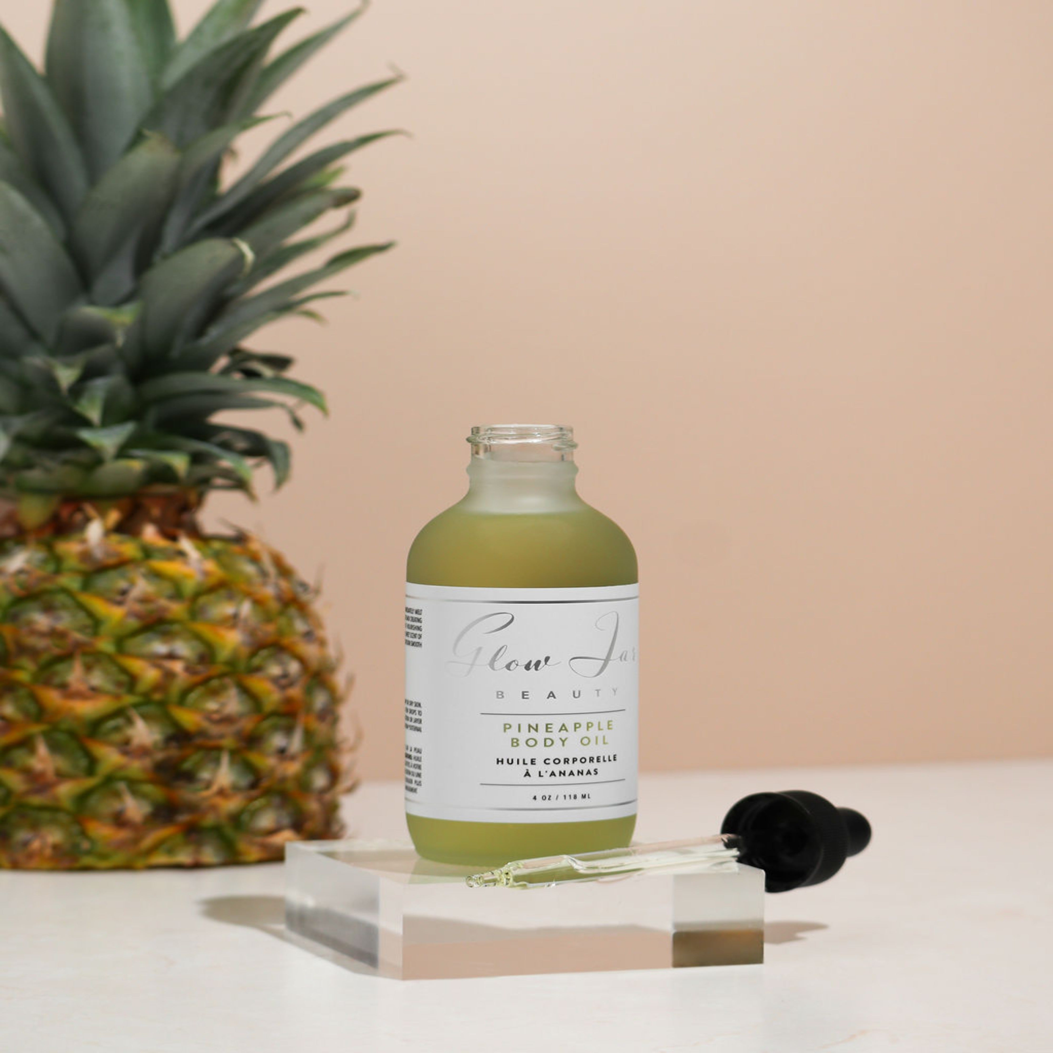 Pineapple Body Oil • Glow Jar Beauty & Skincare – Glow Jar Beauty Inc.